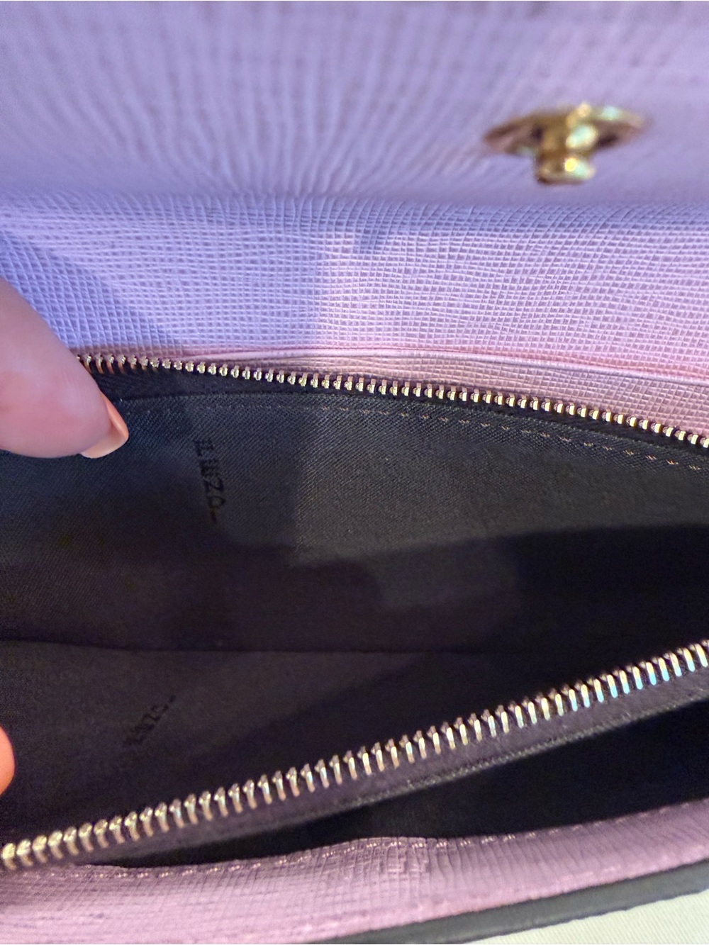 Fendi Simply Wallet- FF Zucca Canvas & Pink Leather Interior - Picture 9 of 11